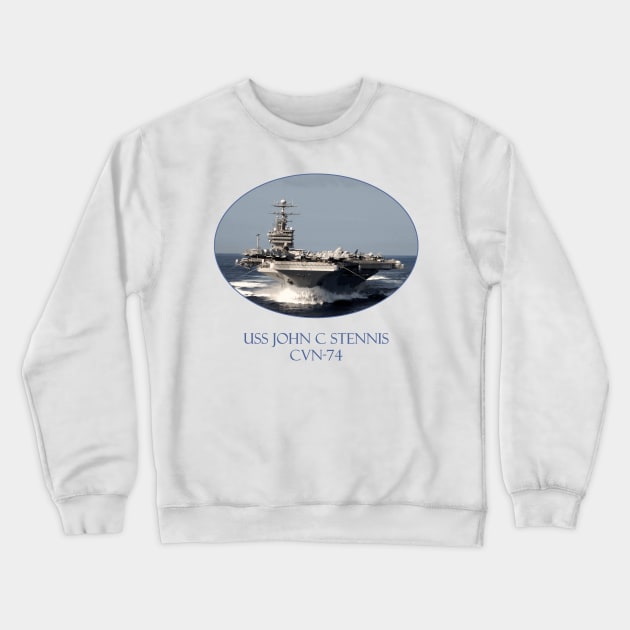 USS John C Stennis  CVN-74 Crewneck Sweatshirt by Naves